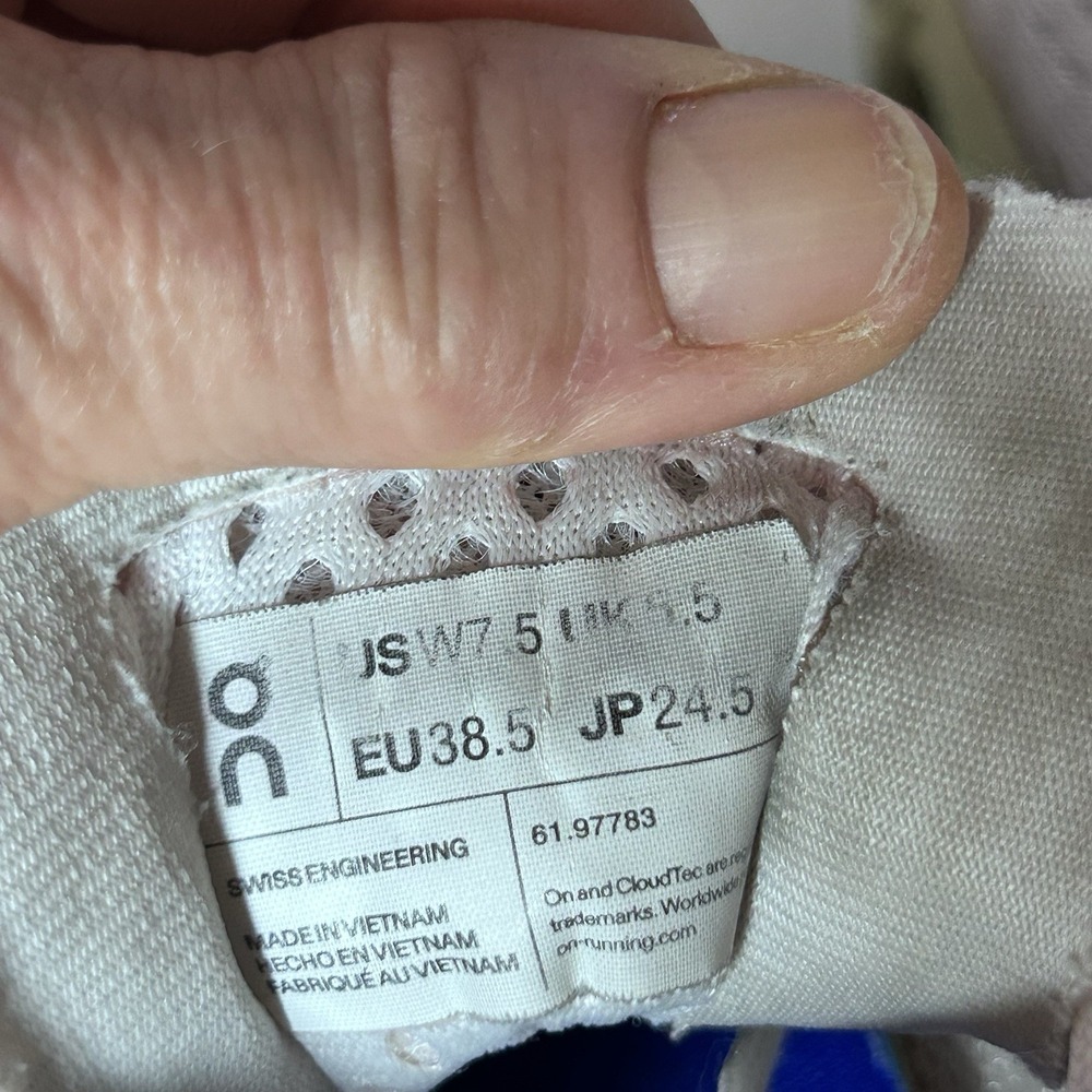 ON Running Women's Cloud Monster Frost Acacia Medium Width 7.5 - Picture 7 of 9